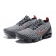 Pánské/Dámské Air VaporMax Flyknit 3 Šedá Červená Obuv AJ6900-012