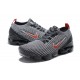 Pánské/Dámské Air VaporMax Flyknit 3 Šedá Červená Obuv AJ6900-012