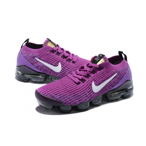 Pánské/Dámské Air VaporMax Flyknit 3 Fialová Černá Obuv AJ6900-502