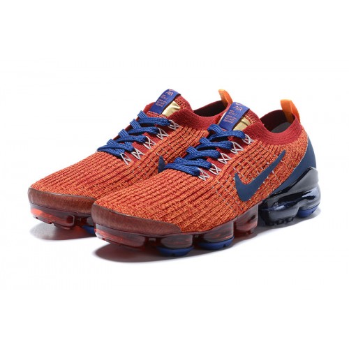 Pánské/Dámské Air VaporMax Flyknit 3 Červená Modrá Obuv AJ6900-600