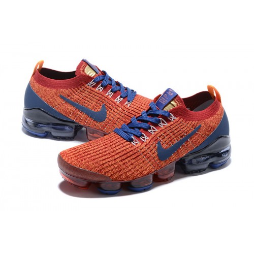 Pánské/Dámské Air VaporMax Flyknit 3 Červená Modrá Obuv AJ6900-600