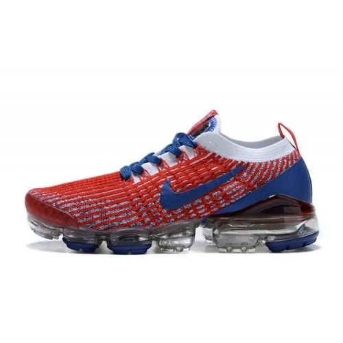 Pánské/Dámské Air VaporMax Flyknit 3 Červená Modrá Obuv CW5585-100