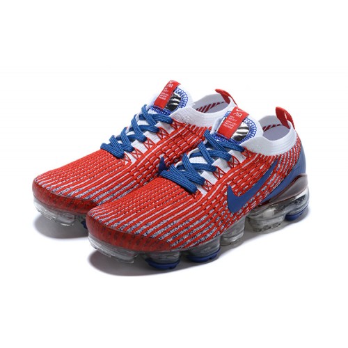 Pánské/Dámské Air VaporMax Flyknit 3 Červená Modrá Obuv CW5585-100