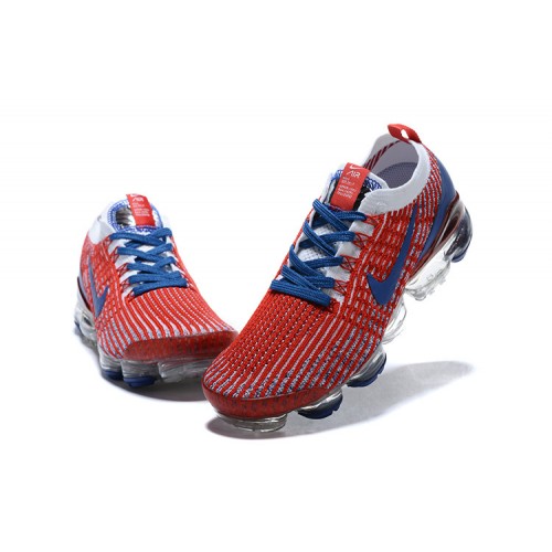 Pánské/Dámské Air VaporMax Flyknit 3 Červená Modrá Obuv CW5585-100