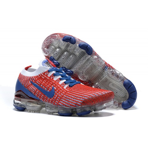 Pánské/Dámské Air VaporMax Flyknit 3 Červená Modrá Obuv CW5585-100