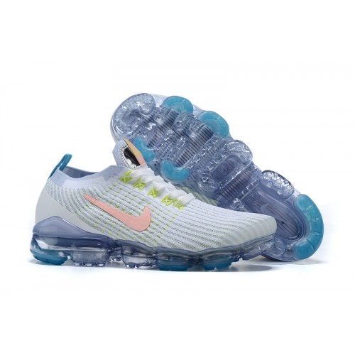 Pánské/Dámské Air VaporMax Flyknit 3 Bílá Modrá Obuv AJ6900-003
