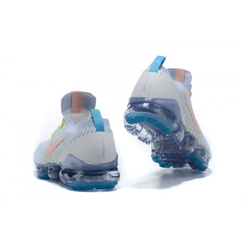 Pánské/Dámské Air VaporMax Flyknit 3 Bílá Modrá Obuv AJ6900-003