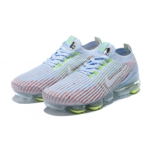 Pánské/Dámské Air VaporMax Flyknit 3 Bílá Modrá Obuv AJ6910-200