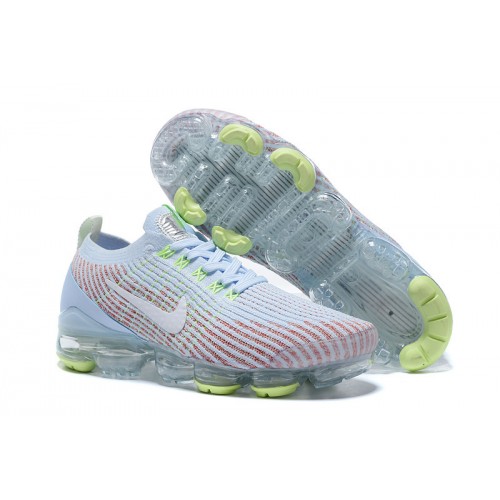 Pánské/Dámské Air VaporMax Flyknit 3 Bílá Modrá Obuv AJ6910-200