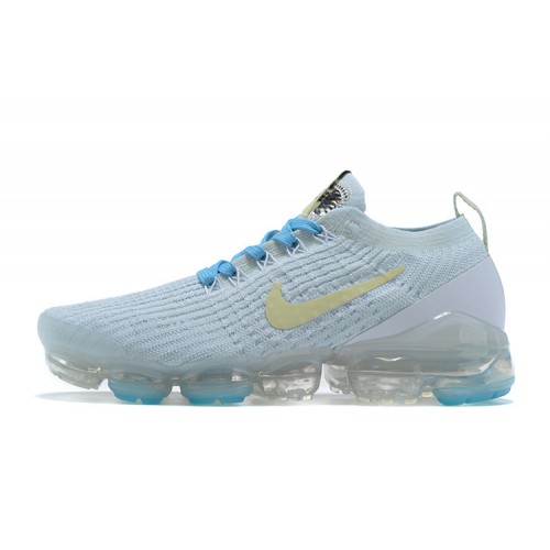 Pánské/Dámské Air VaporMax Flyknit 3 Bílá Modrá Obuv AJ6910-500
