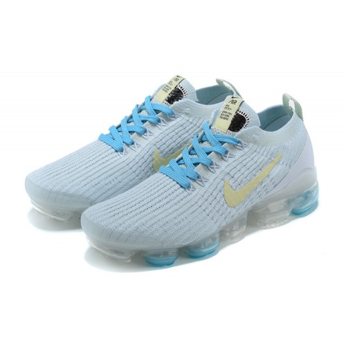 Pánské/Dámské Air VaporMax Flyknit 3 Bílá Modrá Obuv AJ6910-500