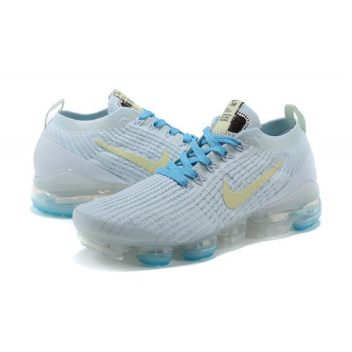 Pánské/Dámské Air VaporMax Flyknit 3 Bílá Modrá Obuv AJ6910-500