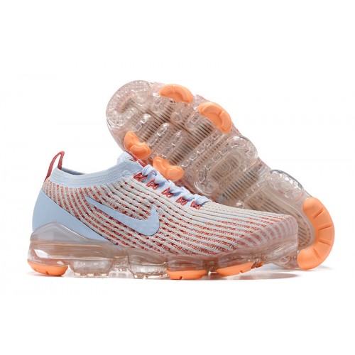 Pánské/Dámské Air VaporMax Flyknit 3 Bílá Oranžová Obuv AJ6910-400
