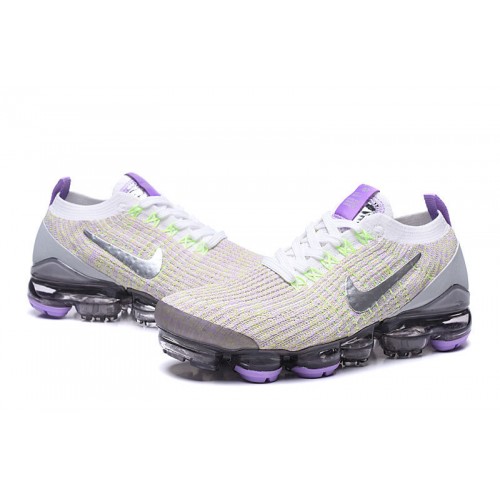 Pánské/Dámské Air VaporMax Flyknit 3 Bílá Fialová Obuv AJ6900-102