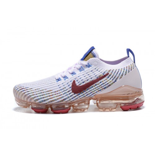 Pánské/Dámské Air VaporMax Flyknit 3 Bílá Červená Obuv AJ6910-501