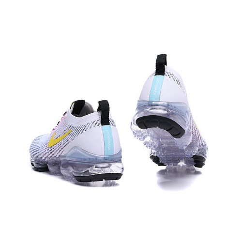 Pánské/Dámské Air VaporMax Flyknit 3 Bílá Žlutá Obuv AJ6900-103