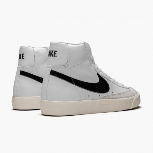 Nike Blazer Mid 77 Vintage White Černá BQ6806 100 Dámské a pánské Běžné boty