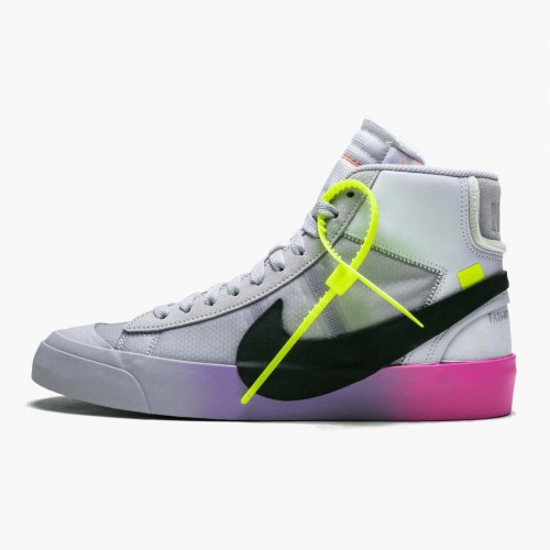 Nike Blazer Mid Off White Wolf Grey Serena Queen AA3832 002 Dámské a pánské Běžné boty