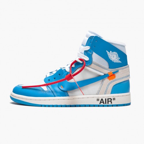 Air Jordan 1 Retro High Off White University Blue AQ0818 148 Pánské Běžné boty