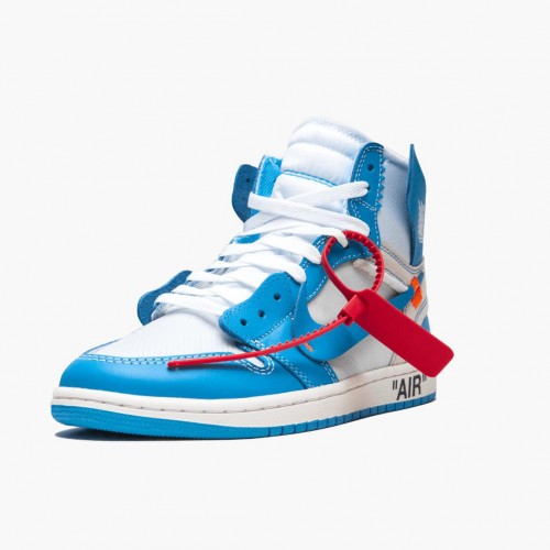 Air Jordan 1 Retro High Off White University Blue AQ0818 148 Pánské Běžné boty