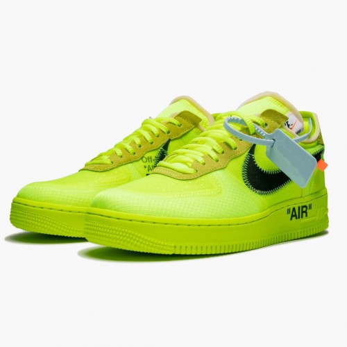 Nike Air Force 1 Low Off White Volt AO4606 700 Dámské a pánské Běžné boty