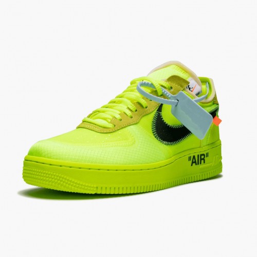 Nike Air Force 1 Low Off White Volt AO4606 700 Dámské a pánské Běžné boty