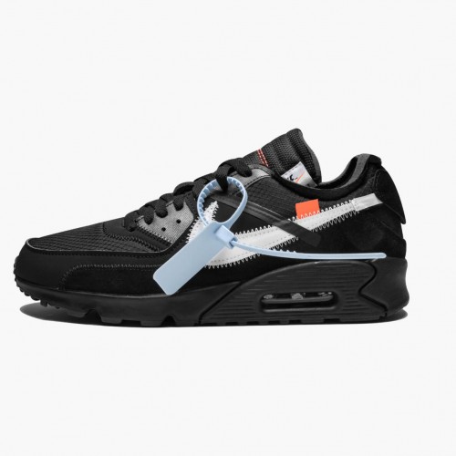 Nike Air Max 90 OFF WHITE Černá AA7293 001 Dámské a pánské Běžné boty