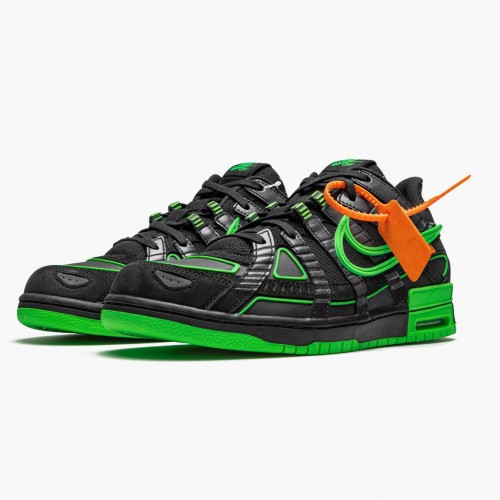 Nike Air Rubber Dunk Off White Green Strike CU6015 001 Dámské a pánské Běžné boty