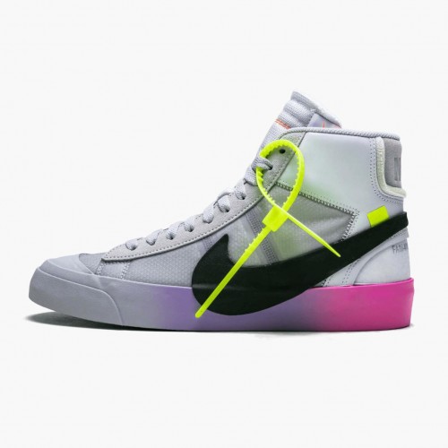 Nike Blazer Mid Off-White Wolf Grey Serena Queen AA3832 002 Dámské a pánské Běžné boty