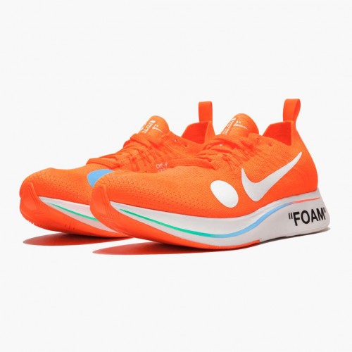 Nike Zoom Fly Mercurial Off White Total Orange AO2115 800 Pánské Běžné boty