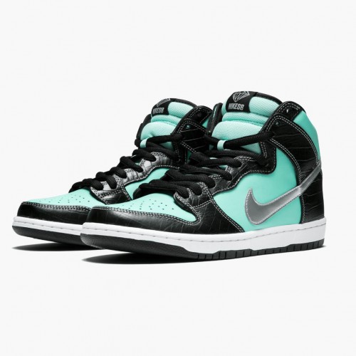 Nike Dunk SB High Diamond Supply Co Tiffany 653599 400 Dámské a pánské Běžné boty