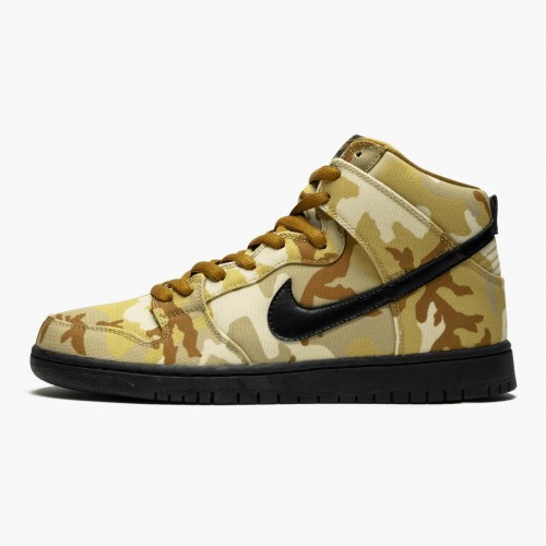 Nike SB Dunk High Pro Desert Camo BQ6826 200 Dámské a pánské Běžné boty