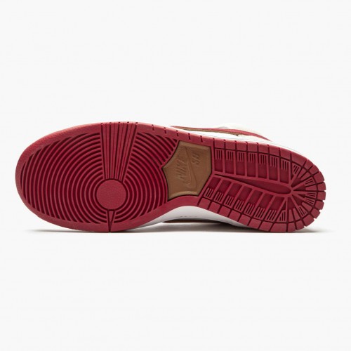 Nike SB Dunk High Sail Bright Crimson CV9499 100 Dámské a pánské Běžné boty