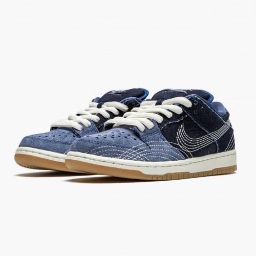 Nike SB Dunk Low Denim Sashiko CV0316 400 Dámské a pánské Běžné boty