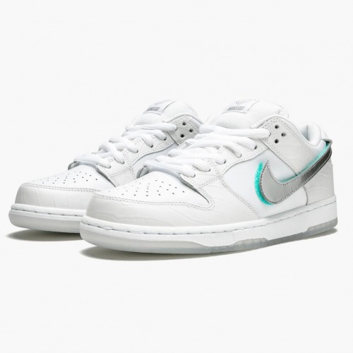 Nike SB Dunk Low Diamond Supply Co White Diamond BV1310 100 Dámské a pánské Běžné boty