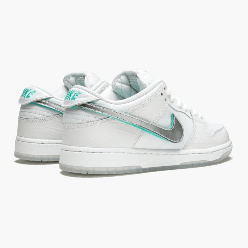 Nike SB Dunk Low Diamond Supply Co White Diamond BV1310 100 Dámské a pánské Běžné boty