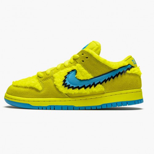 Nike SB Dunk Low Grateful Dead Bears Opti Yellow CJ5378 700 Dámské a pánské Běžné boty