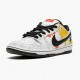 Nike SB Dunk Low Raygun Tie Dye White BQ6832 101 Dámské a pánské Běžné boty