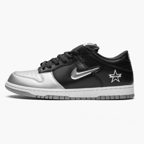 Nike SB Dunk Low Supreme Jewel Swoosh Silver CK3480 001 Dámské a pánské Běžné boty