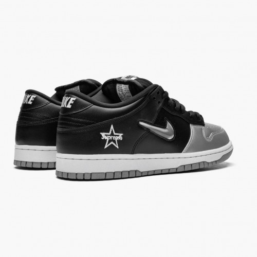 Nike SB Dunk Low Supreme Jewel Swoosh Silver CK3480 001 Dámské a pánské Běžné boty