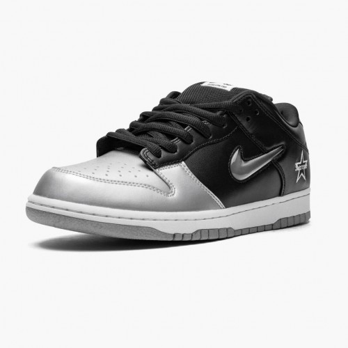 Nike SB Dunk Low Supreme Jewel Swoosh Silver CK3480 001 Dámské a pánské Běžné boty