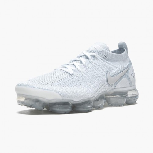 Nike Air VaporMax Flyknit 2 White Vast Grey 942842 105 Dámské a pánské Běžecké boty