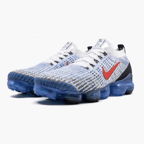 Nike Air VaporMax Flyknit 3 Photo Blue Club Gold AJ6900 106 Pánské Běžecké boty