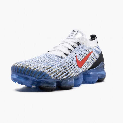 Nike Air VaporMax Flyknit 3 Photo Blue Club Gold AJ6900 106 Pánské Běžecké boty