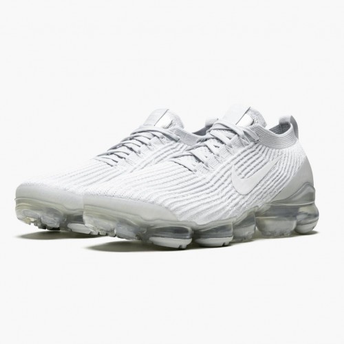 Nike Air VaporMax Flyknit 3 White Pure Platinum AJ6900 102 Dámské a pánské Běžecké boty