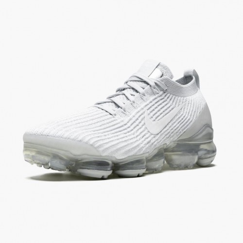 Nike Air VaporMax Flyknit 3 White Pure Platinum AJ6900 102 Dámské a pánské Běžecké boty